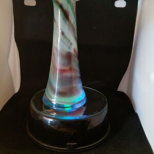 Elegant Swirled Glass Art Sculpture